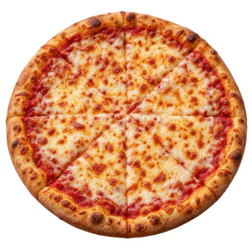 regular cheese pizza slice
